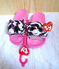TY Zoey Zebra  Sliders Sequin Infant size 11 - 13 UK
