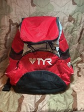 TYR Alliance Team 45L Swimming Triathlon Bag Backpack RRP £65 White/Red