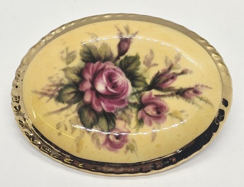 Vintage brooch aynsley roses - vintage,