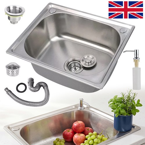 Small single bowl - single, square