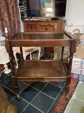Vintage Wood  Drinks Trolley