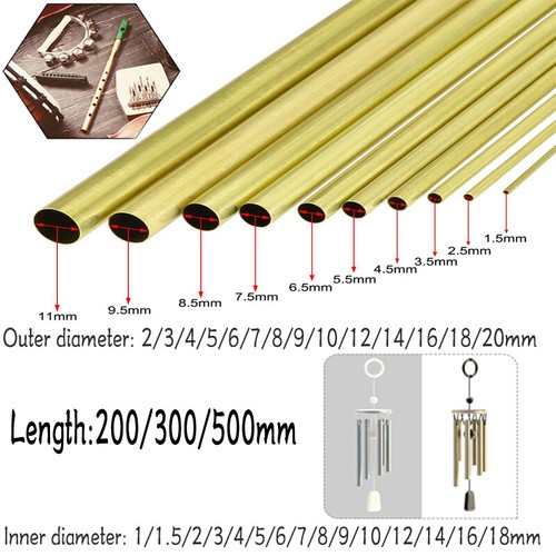 Imperial brass tube 5mm wall - brass,
