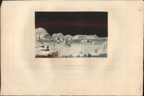 1835 eskimos northern lights - northern,