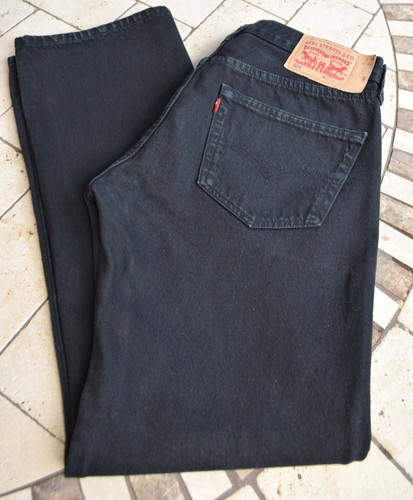 Levi 501 washed black jeans - levi's,