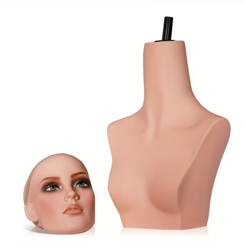 Head shoulder mannequin wig - &,