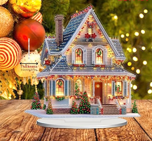 Christmas villa house art - christmas, kit