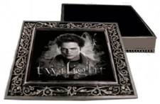 TWILIGHT -  Pewter Metal Jewellery Box. Edward Cullen. Excellent condition. NECA