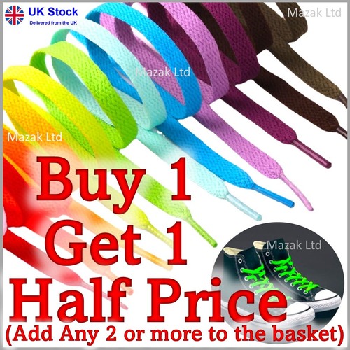 Flat shoe laces - laces, trainers