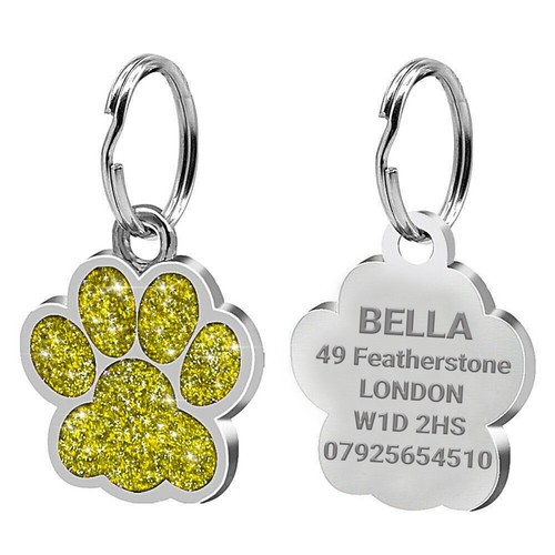 Dog tag engraved - dog, personalised