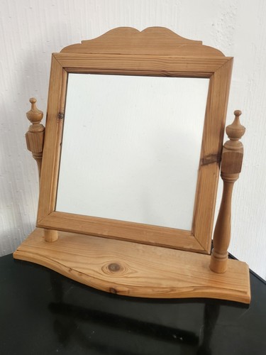 Vintage mirror solid pine - vintage,