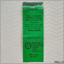 Spastic Society Matchbook