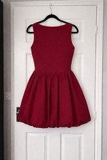 Boohoo Plus Red Ruched Bubble