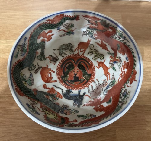 Chinese famille verte - famille, dragon