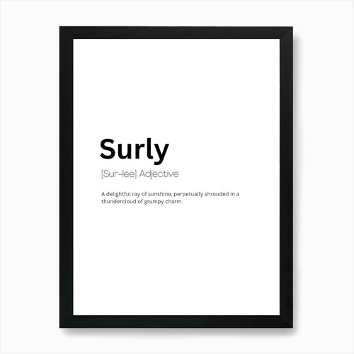 Surly definition meaning art - meaning,