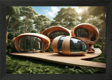 Modern wooden pod - modern, in