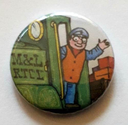 25mm badge the cartoon ivor - cartoon,