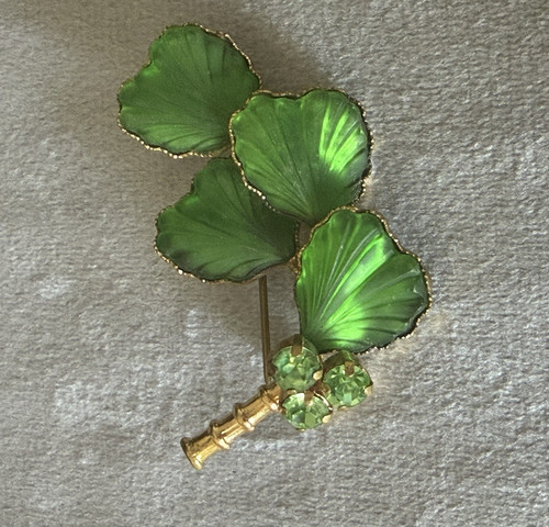 Vintage green uranium glass - glass, &