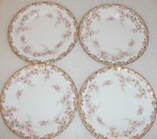 Vintage Royal Albert Dimity Rose Plates x 4 ~ 6.25" Tea Plates