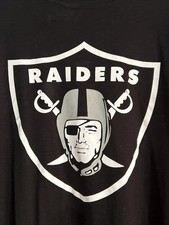 NFL RAIDERS Men’s Black T-shirt Size XXL Very Good Condition