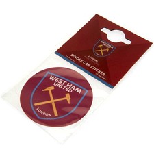 1X West Ham United FC Crest Car Sticker Official Merchandise- NEW UK