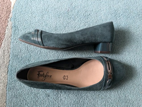 Footglove green suede - m&s,