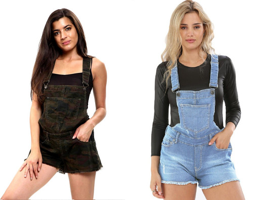 Women summer denim dungaree - women's,