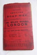 Bacon's Cycling Road Map 30 Miles Round London 1910?