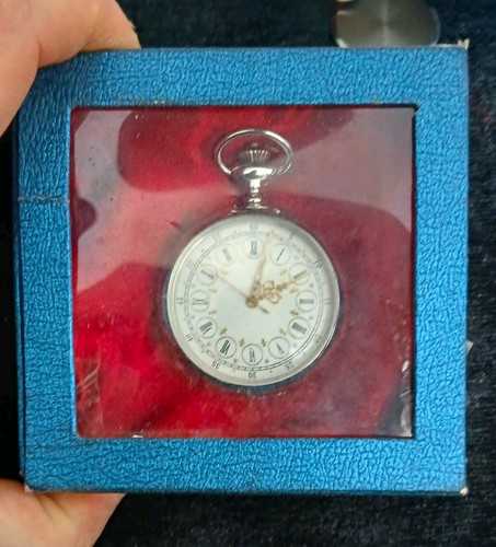 Quartz pocket watch silver - watch,