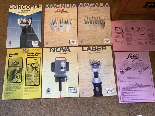Lister shearing brochures - brochures, +