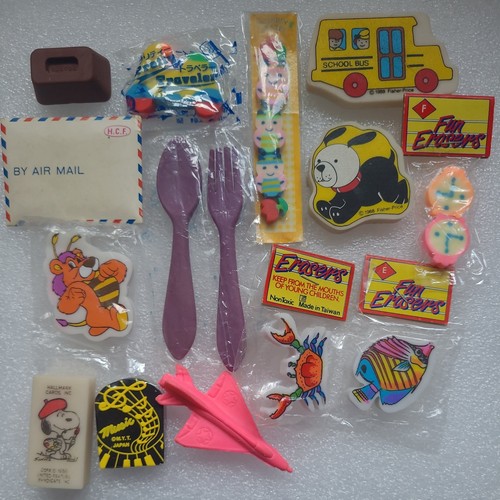 Rare vintage erasers - vintage,