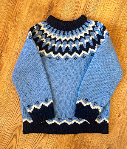 Vintage hand knitted - fair, isle