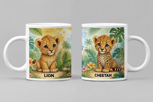 Lion tiger cheetah coffee - tiger,