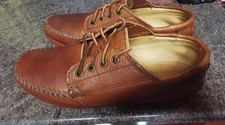 Quoddy Blucher mocassins deck