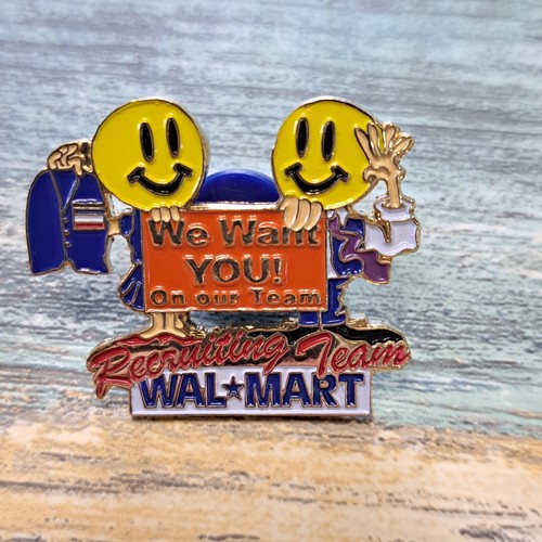 Walmart employee pin smiley - pin,