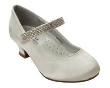 GIRLS SATIN DIAMANTE STRAP LOW