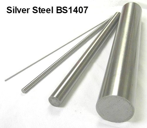 Metric silver steel round - silver,