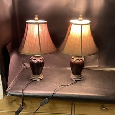 Pair of Vintage Home Works Urn Style Table Lamps - Works Well