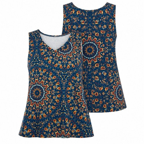 Womens boho medallion tank - xl,