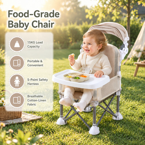 Foldable baby high chair - high,