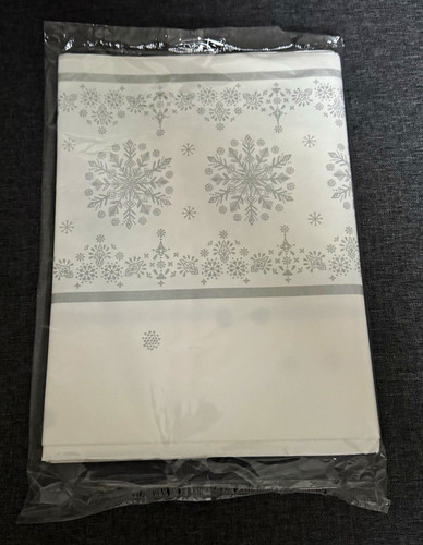 Silver white snowflake - silver,