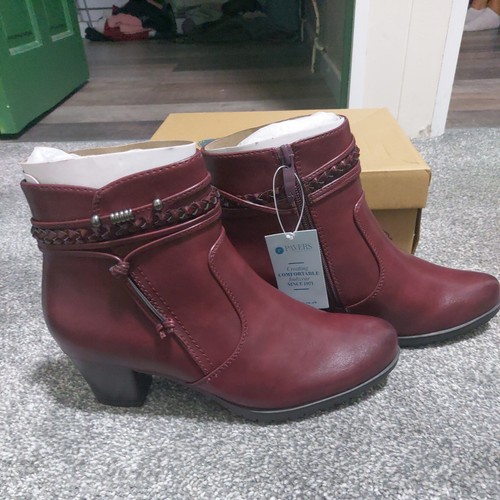 Ladies pavers burgundy ankle - ,