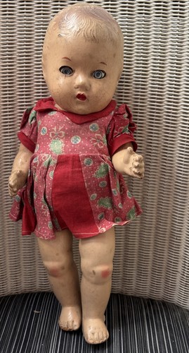 Vintage old baby doll - doll, 15”