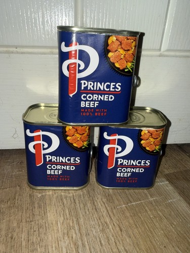 Princes corned beef tins - 3,