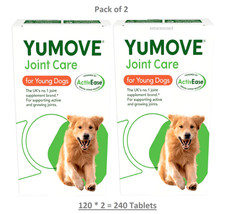 Lintbells YuMOVE Dog Joint Supplement for Stiff Young Dogs 240-Tablets UK StocK