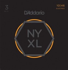 D'Addario NYXL1046-3P Regular Light 10-46 Electric Guitar Strings (3 Sets)