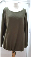 NINA LEONARD blouson long sleeve top brand new QVC size small olive