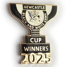 Newcastle League Cup WINNERS Trophy BADGE Fanmade Merchandise Crest Pin