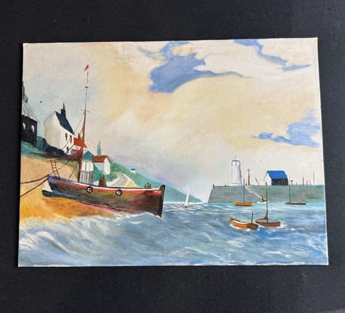Original oil painting coastal - original,