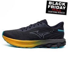 Mizuno Wave Skyrise 6 Mens Premium Running Shoes Fitness Gym Trainers Navy