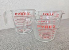 4pc Lot Vintage PYREX Red